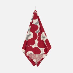 Küchentuch PIeni Unikko, Weinrot | Marimekko